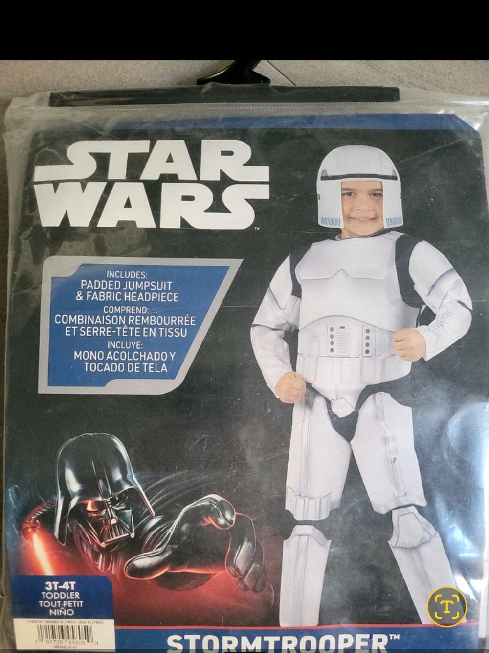 Star Wars Toddler Stormtrooper Costume - White & Black